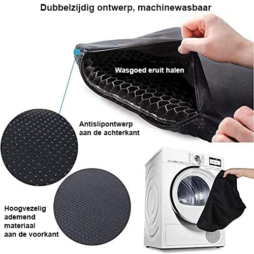 Orthopedisch gel zitkussen met ademende honingraatstructuur en antisliphoes voor auto, bureaustoel en rolstoel