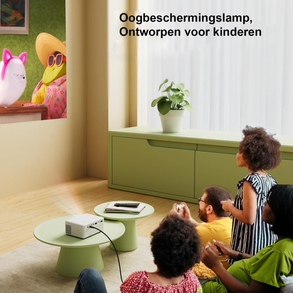 Mini draagbare projector HD 1080p met draadloze connectiviteit