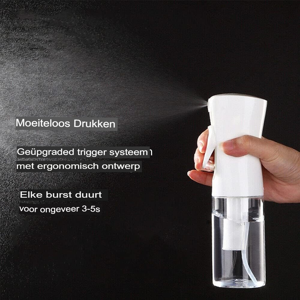 Transparante haarspray verstuiver 200 ml met fijne nevel voor haarverzorging