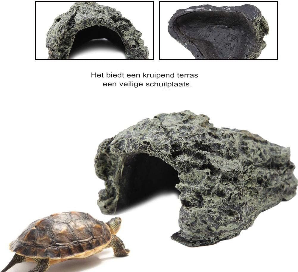 Schuilplaats voor reptielen en schildpadden in een terrarium