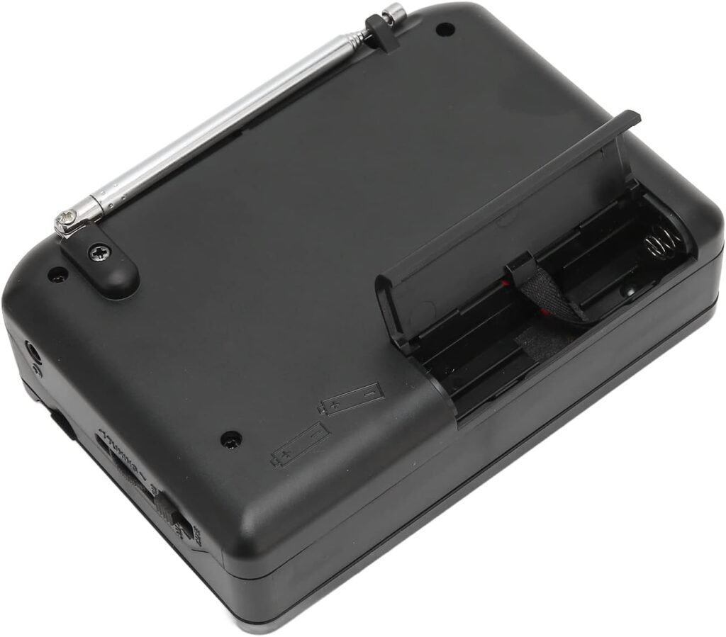 Draagbare cassette speler met FM/AM radio, USB-voeding en batterijoptie in retro Walkman-stijl