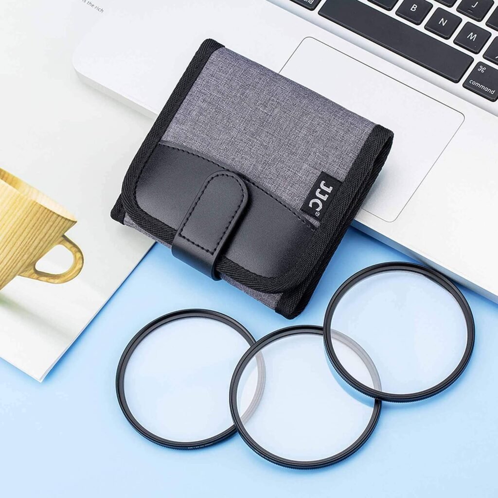 3-delige 62mm sterfilter set met 4-, 6- en 8-puntseffect en beschermende filtertas voor DSLR-camera’s