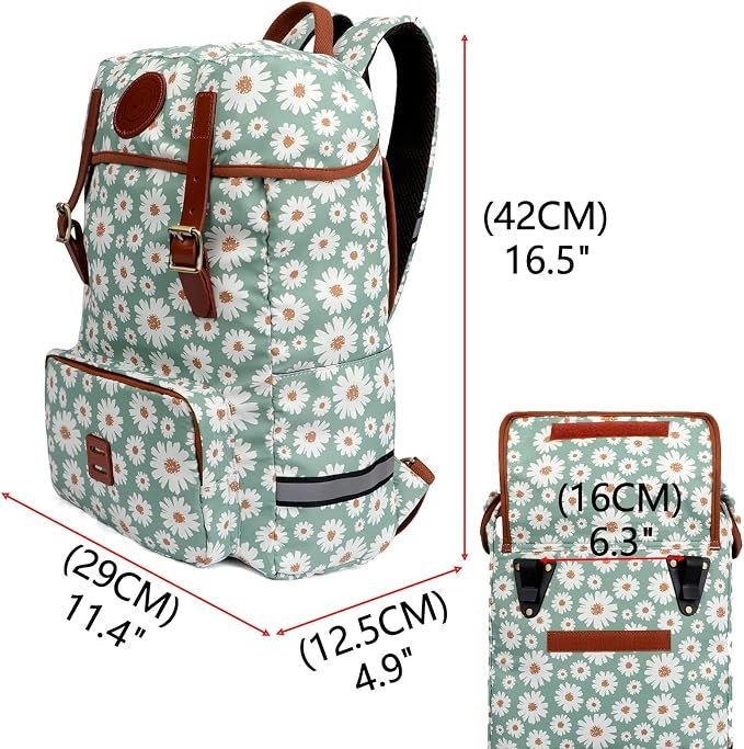 Waterdichte canvas fietstas en laptoprugzak tot 16 inch met schouderband en bevestigingshaken voor bagagedrager