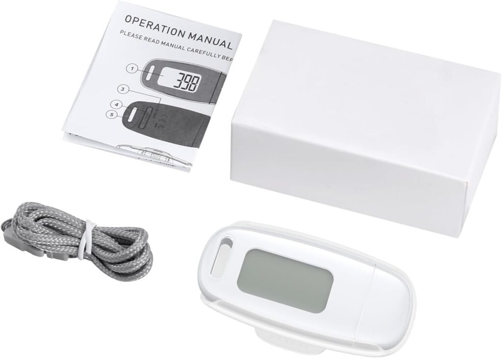 3D stappenteller met USB opladen en groot display voor wandelen, zonder app, met stappentelling en afstandsmeting