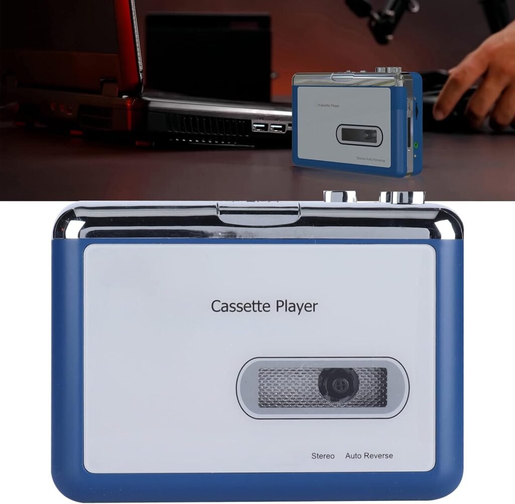 Bluetooth cassette speler met Auto Reverse, draagbaar ontwerp en Bluetooth-uitgang voor koptelefoon en luidspreker
