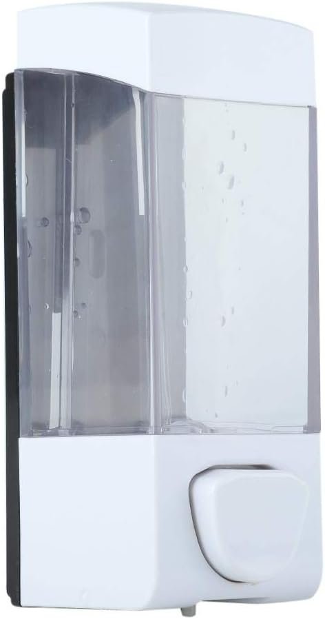 Witte vloeibare douchegel dispenser voor wandmontage, hygiënisch badkameraccessoire