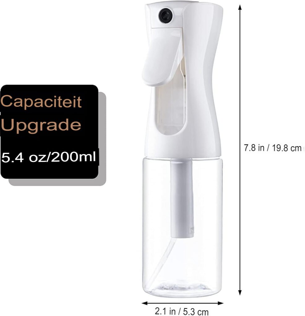 Transparante haarspray verstuiver 200 ml met fijne nevel voor haarverzorging