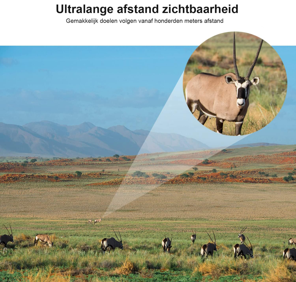 Monoculaire telescoop 12x50 HD zwart met smartphonehouder, Arca-interface en IP66-waterdichtheid voor vogelspotten en wandelen
