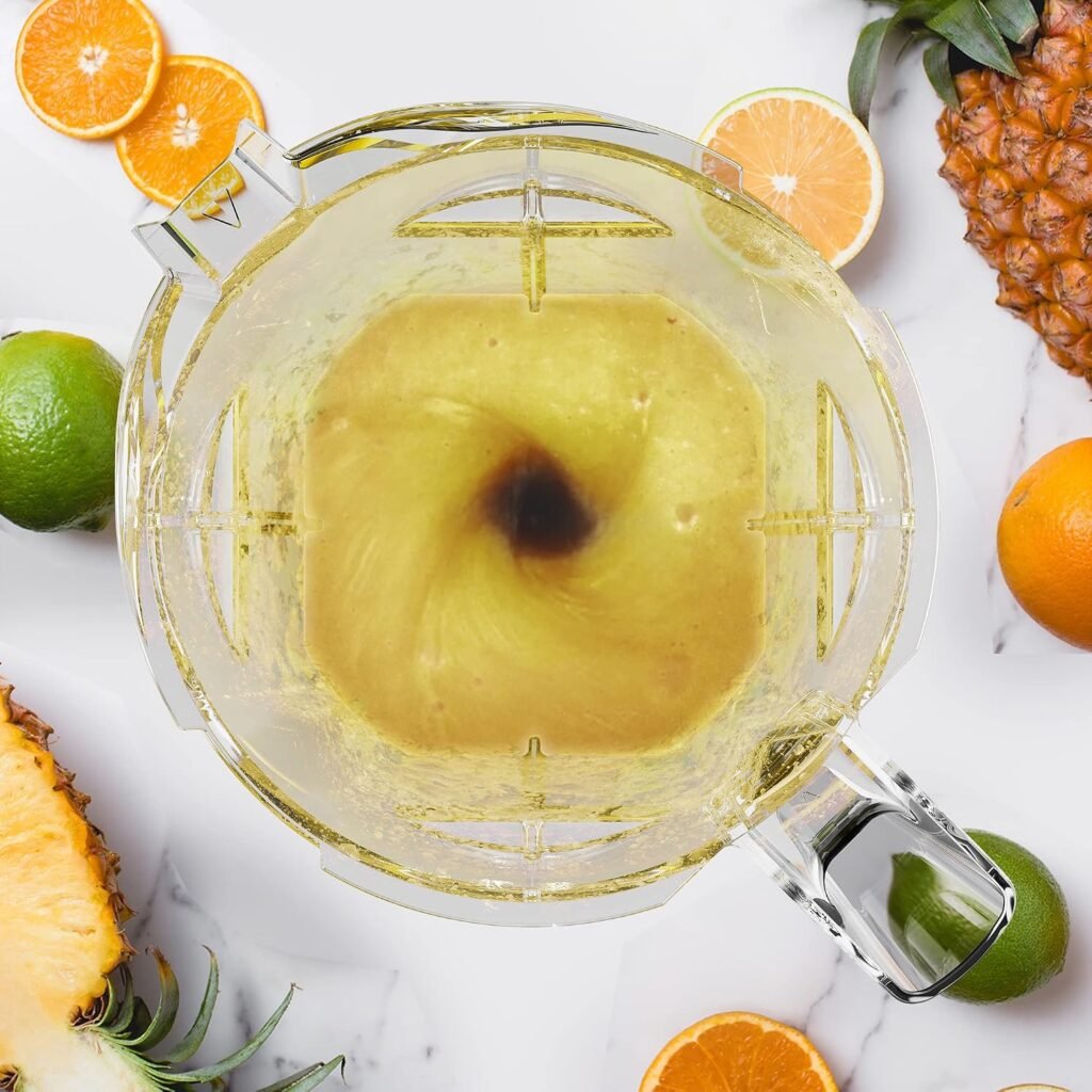 Krachtige mixer 2200W met 2 liter blenderkan en 600 ml reisbeker, BPA-vrij en zelfreinigend