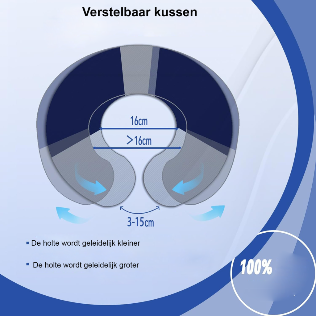 Orthopedisch stoelkussen voor prostaat en aambeien, ergonomisch zitkussen voor stuitpijn, lichtgrijs