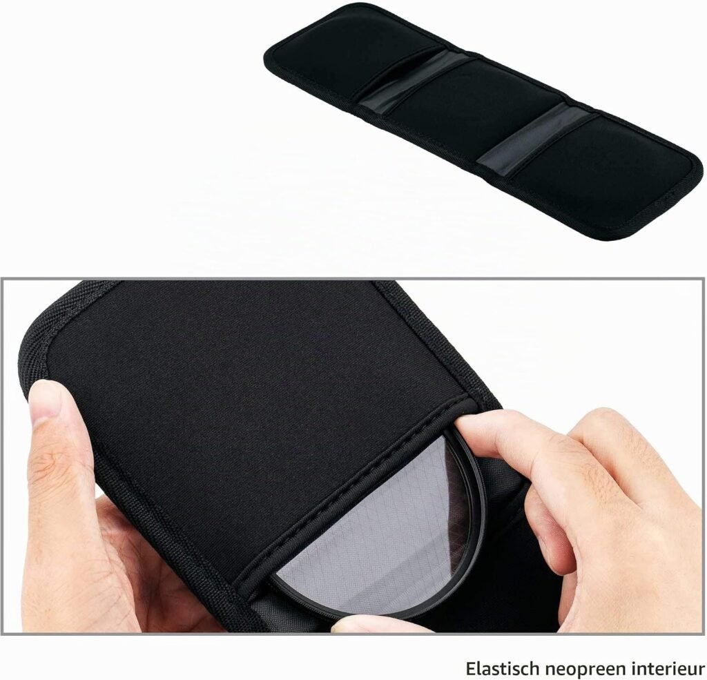77mm verstelbare sterfilter set voor fotografie, Starburst Cross Screen lensfilter met filtertas