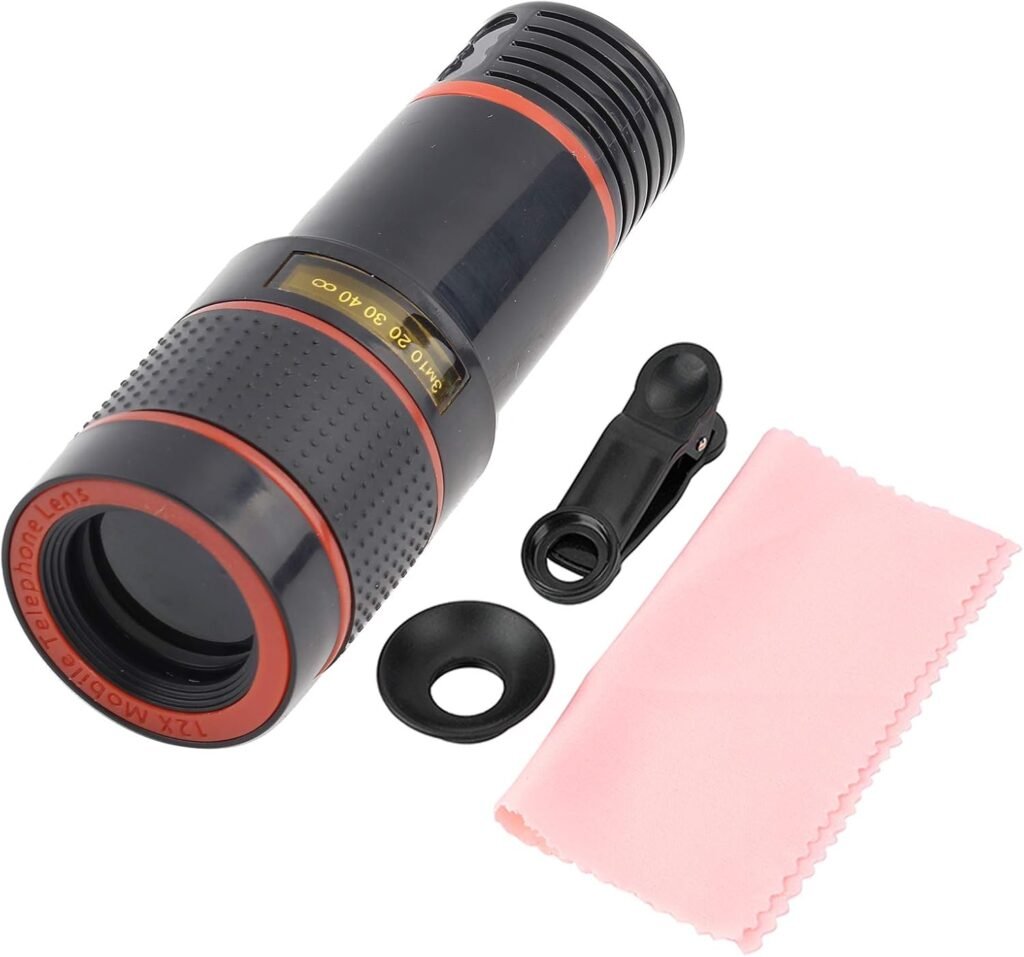 Telescopische telefoonlens met 12x zoom voor universele smartphones