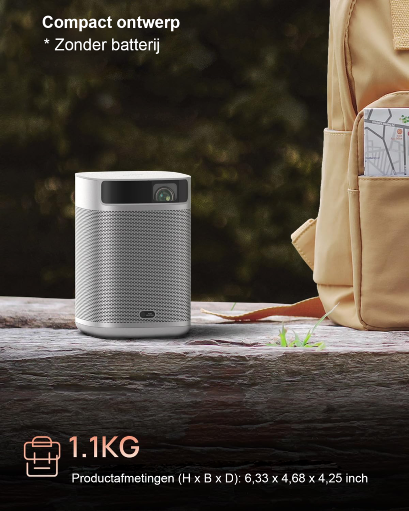 Draagbare miniprojector voor thuisbioscoop met HD-kwaliteit en draadloze verbinding