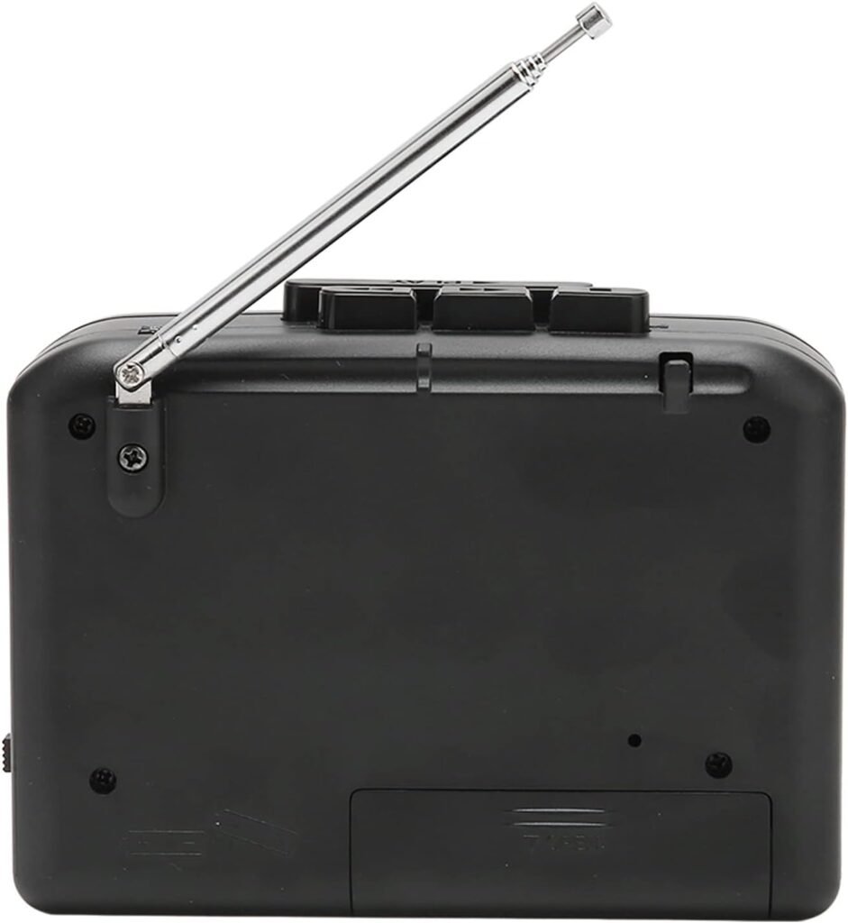 Draagbare cassette speler met FM/AM radio, USB-voeding en batterijoptie in retro Walkman-stijl
