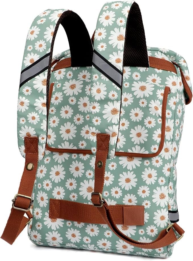 Waterdichte canvas fietstas en laptoprugzak tot 16 inch met schouderband en bevestigingshaken voor bagagedrager