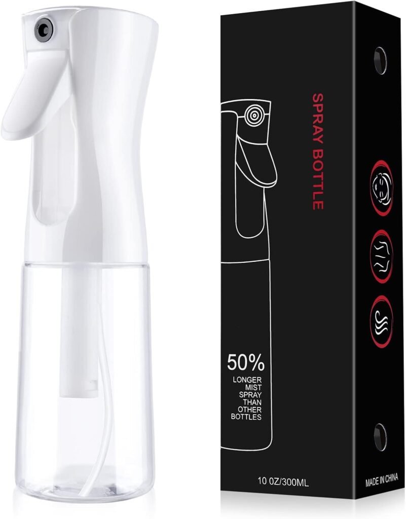 Transparante haarverstuiver 200 ml, navulbare kapperssproeier voor gelijkmatige bevochtiging van het haar