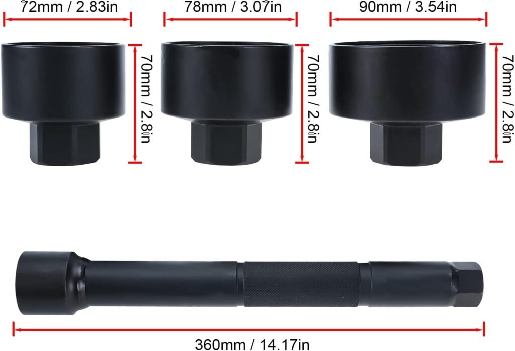 Stuurstangsleutel 30-45 mm voor montage en demontage van axiale stuurkogels bij auto en vrachtwagen