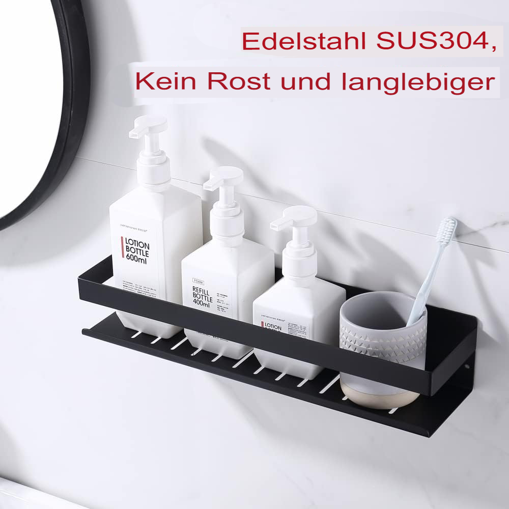 RVS doucheplank wandmontage 40 cm, waterbestendig badkamer planchet