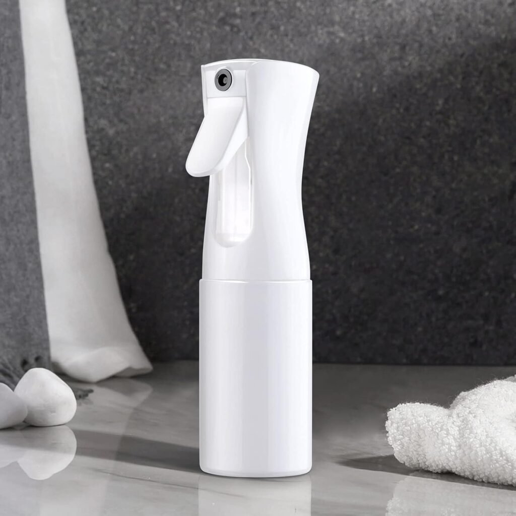 Transparante haarverstuiver 200 ml, navulbare kapperssproeier voor gelijkmatige bevochtiging van het haar