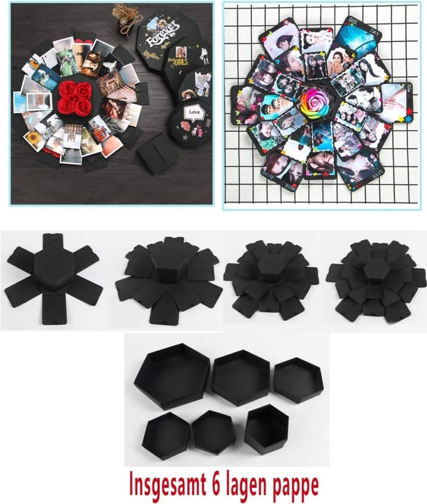 Creatieve explosiedoos geschenkset, verrassingsbox voor verjaardag en Moederdag met unieke herinneringen