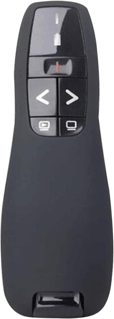 Draadloze presenter voor PowerPoint met laserpointer en ergonomische afstandsbediening voor presentaties