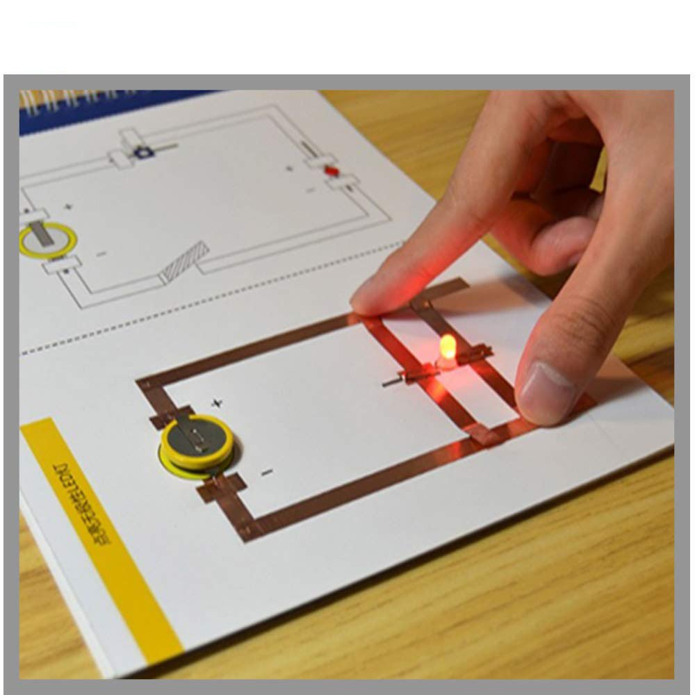 Dubbelzijdige koperen folietape 50 m x 10 mm, geleidend voor EMI-afscherming, elektrische reparaties en solderen, 2 rollen