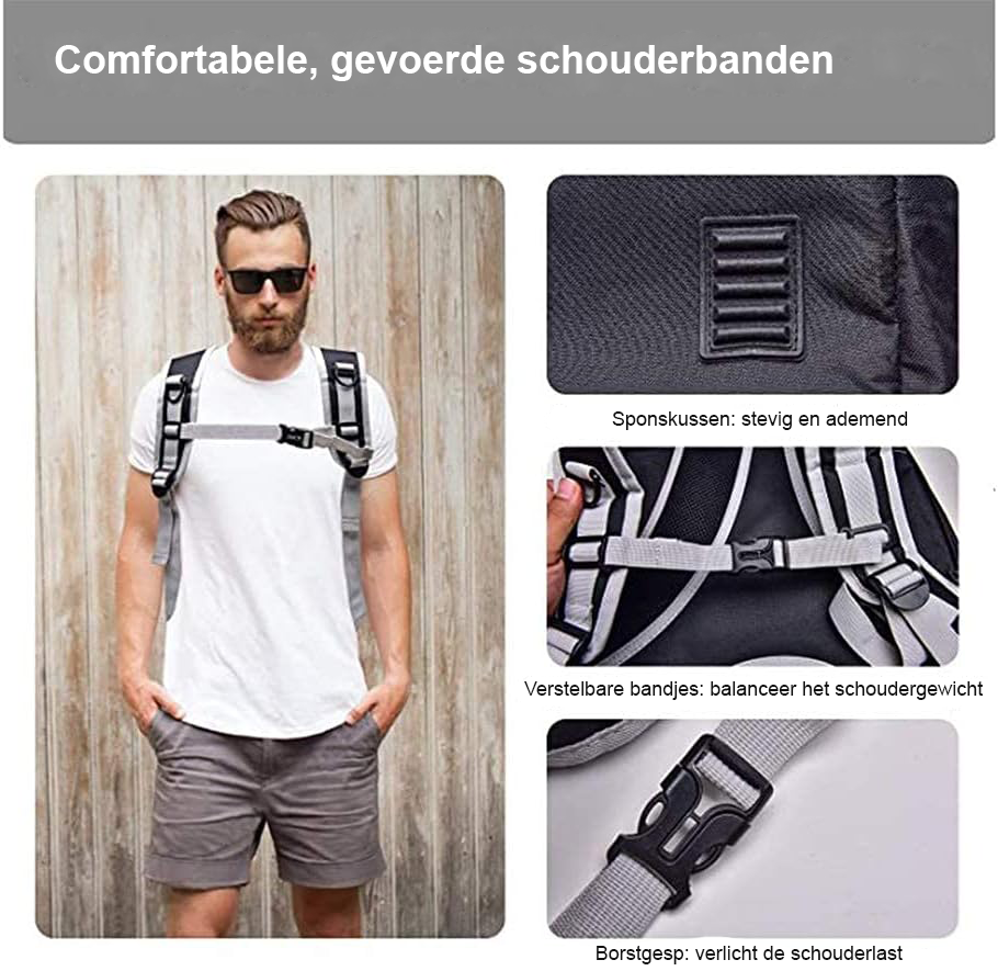 Kattenrugzak met transparant venster en verstelbare banden voor onderweg