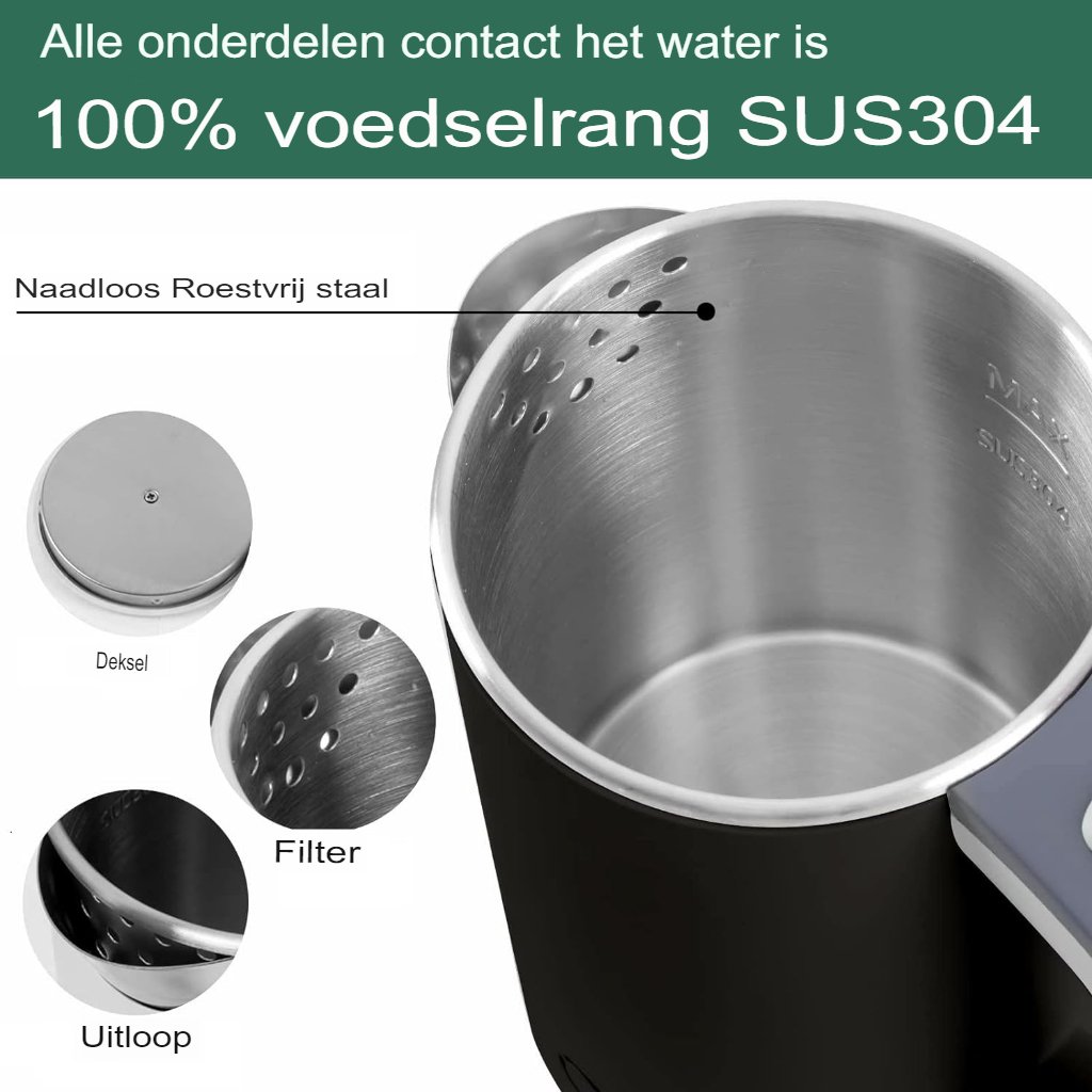 Draagbare Reiswaterkoker - Mini Waterkoker voor Onderweg - Compacte Kampeerwaterkoker - Ideaal voor Reizen en Kamperen