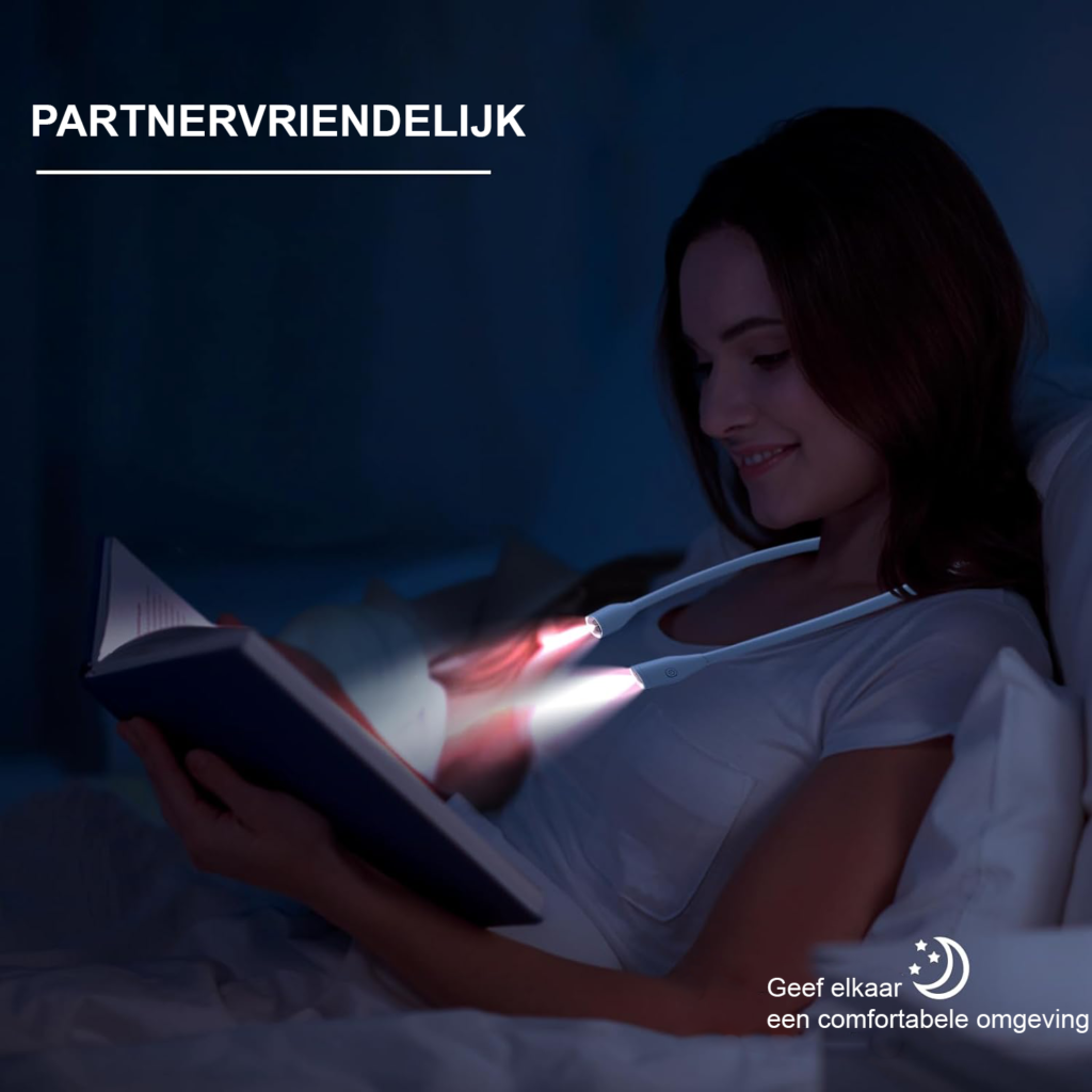 Flexibele oplaadbare LED leeslamp met dimbare helderheid voor lezen en studeren