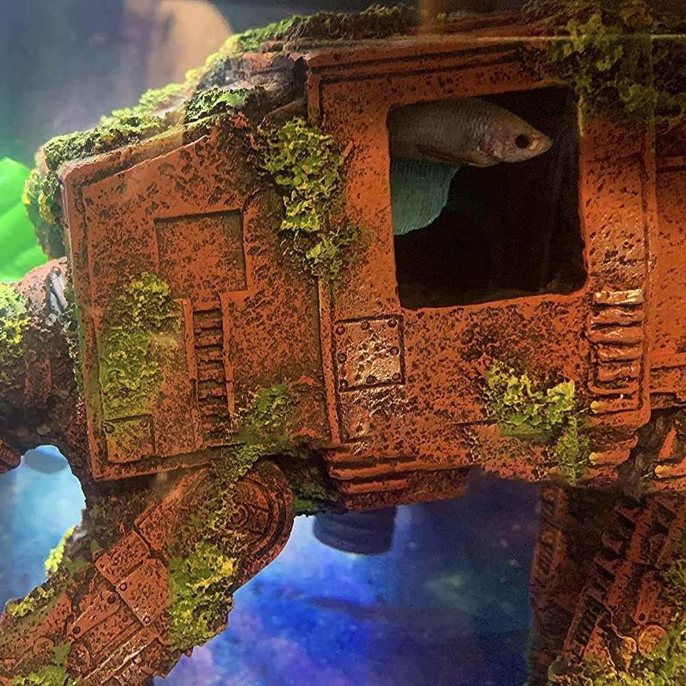 Aquariumdecoratie met schildpadmotief voor vissen en aquarium inrichting