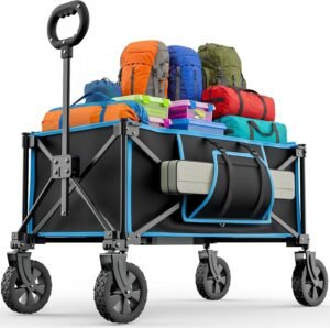 Opvouwbare Handkar met Handgreep – Compacte Transportkar voor Boodschappen en Kamperen – Lichtgewicht en Duurzaam – Voor Outdoor Gebruik