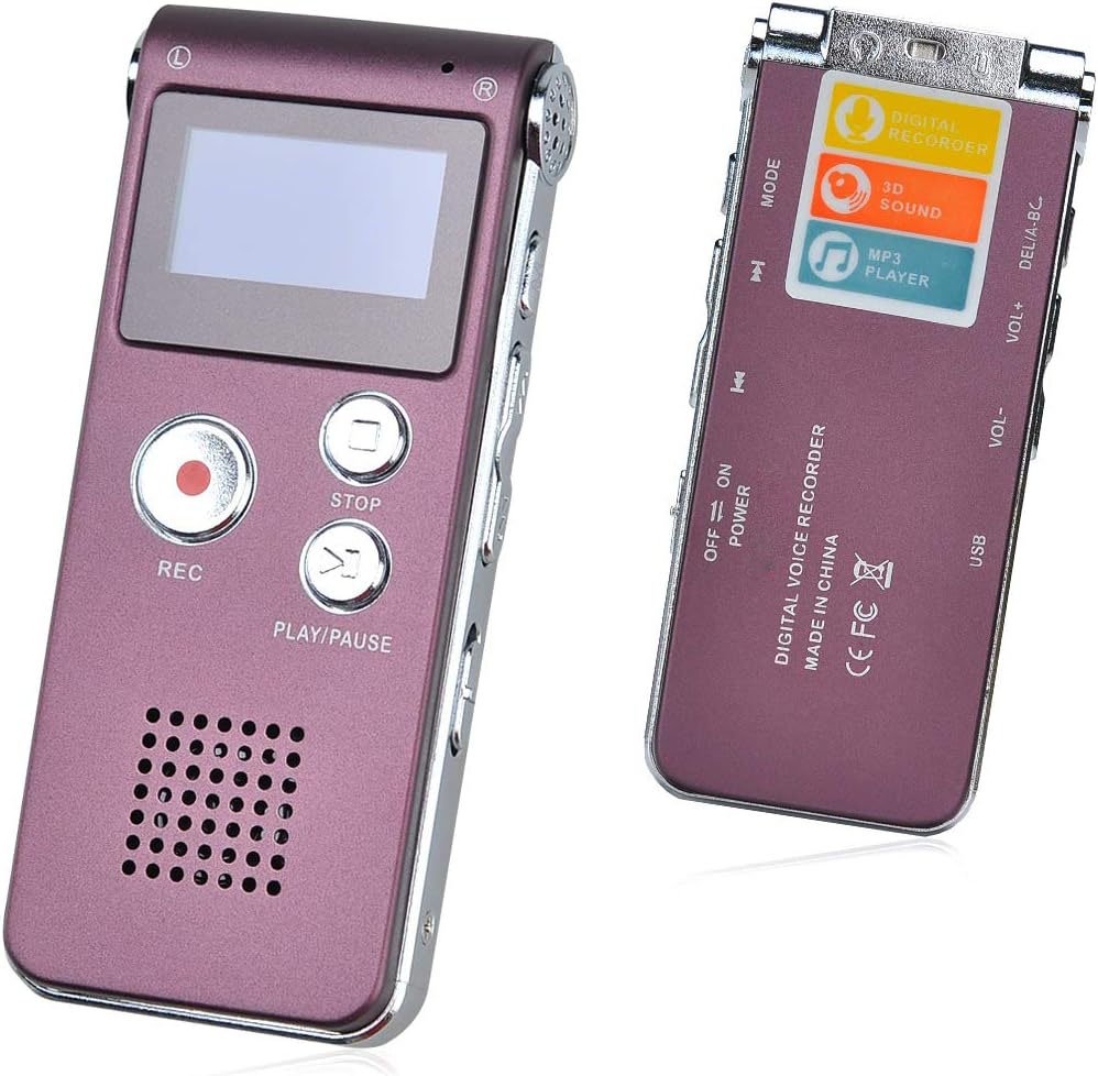 Dicteerapparaat met spraakherkenning en USB-oplaadbare voicerecorder