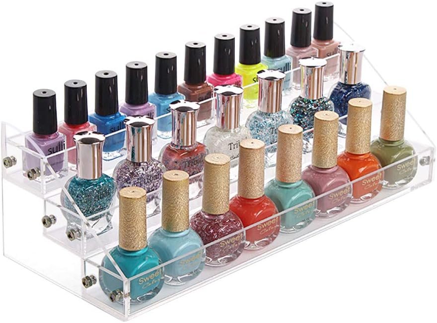 Transparante nagellakhouder van acryl voor nagellakflessen en cosmetica