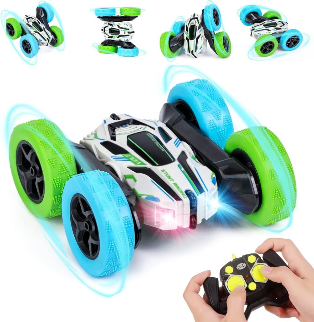 RC auto 4WD offroad speelgoedauto met afstandsbediening en verlichting voor kinderen