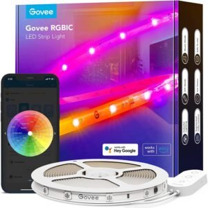 RGBIC LED Strip 5 Meter – Slimme LED Verlichting met Muzieksynchronisatie – App Bediening en Kleurverandering – Werkt met Alexa en Google Assistant