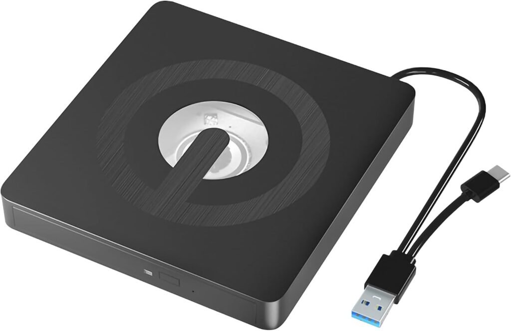 Extern dvd-station USB 3.0 en USB 2.0, externe cd- en dvd-speler met optische drivebehuizing voor laptop, 12,7 mm en 9,5 mm DVD-RW-drive