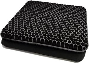 Orthopedisch Gel Zitkussen – Ergonomisch Zitkussen met Honingraatstructuur – Ademend en Antislip – Voor Auto, Bureaustoel en Rolstoel