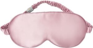 Biologisch Moerbeizijde Slaapmasker – Lichtblokkerend Oogmasker voor Diepe Slaap – Verstelbare Band en Hypoallergeen Materiaal – Inclusief Opbergtasje