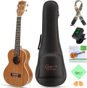 Tenor ukelele 26 inch van mahoniehout met draagtas en extra snaren