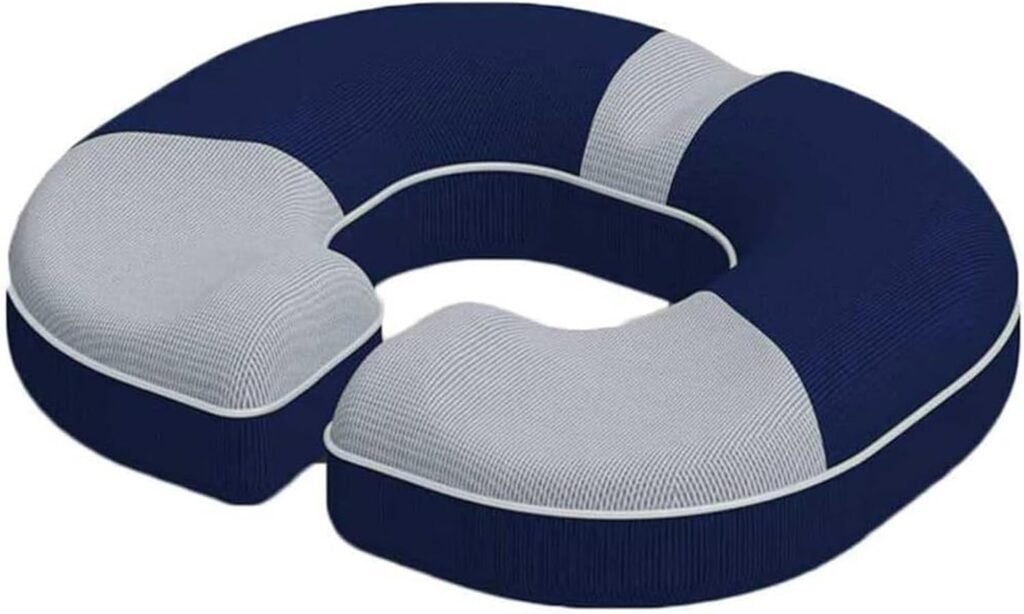 Orthopedisch stoelkussen voor prostaat en aambeien, ergonomisch zitkussen voor stuitpijn, lichtgrijs