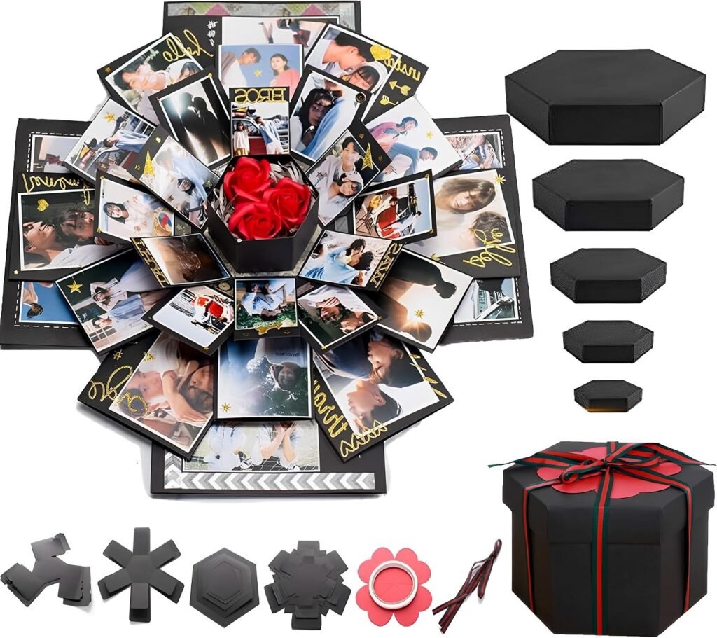 Creatieve explosiedoos geschenkset, verrassingsbox voor verjaardag en Moederdag met unieke herinneringen