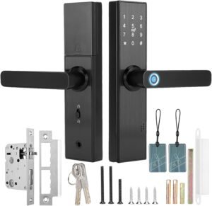 Slim Deurslot met Vingerafdruk en Code – Elektronisch Deurslot met Digitaal Toetsenbord – WiFi Smart Lock voor Slimme Toegangscontrole