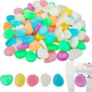Lichtgevend Aquariumgrind en Keien – Glow in the Dark Aquariumdecoratie – Veilig voor Vissen en Reptielen – Duurzaam Materiaal met Natuurlijke Uitstraling