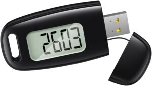 3D Stappenteller met USB-oplaadfunctie – Digitale stappenteller voor wandelen – Groot display zonder app – Nauwkeurige stappentelling