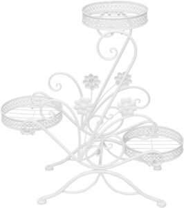 Plantenrek 3-Laags van Metaal – Plantenstandaard en Bloemenrek – Voor Balkon, Patio, Tuin en Binnengebruik