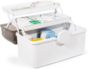 Medicijndoos Groot – Medicijnen Opbergdoos – Georganiseerde Medicijnenopslag – Wit