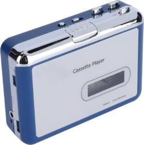 Bluetooth Cassette Speler met Auto Reverse – Draagbare Cassette Walkman met Bluetooth Uitgang – Koptelefoon- en Luidsprekeraansluiting voor Muziekliefhebbers