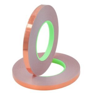 Dubbelzijdige Koperen Folietape Geleidend – EMI- en HF-afscherming – Elektrische Reparaties en Solderen – 50 m x 10 mm, 2 Rollen