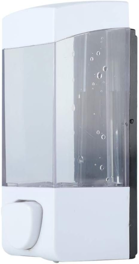 Witte vloeibare douchegel dispenser voor wandmontage, hygiënisch badkameraccessoire