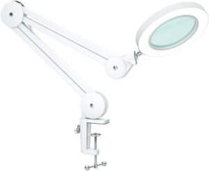 LED Vergrootlamp met Loep – Verstelbare Werkpleklamp – Loeplamp voor Werk en Hobby – Dioptrie en LED Verlichting